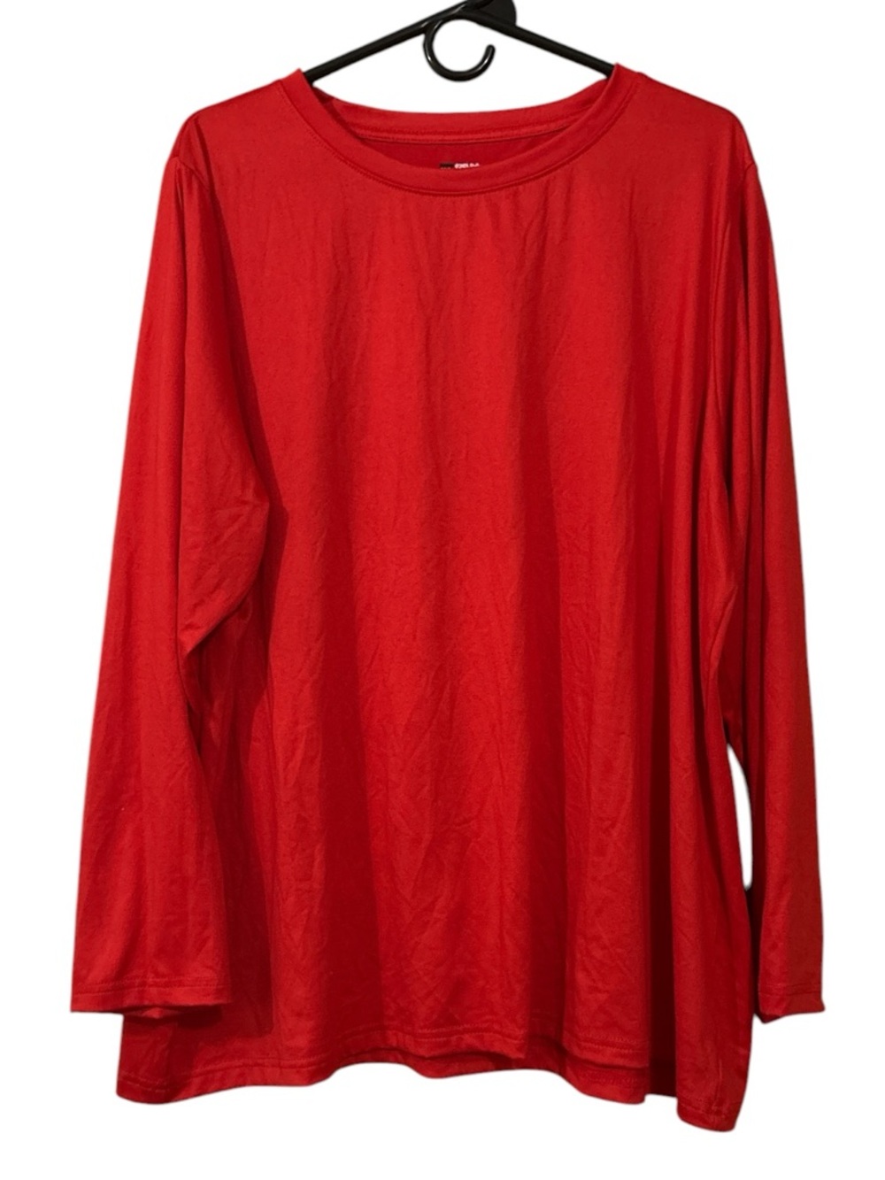 Women’s Long Sleeve Crewneck Top - Red